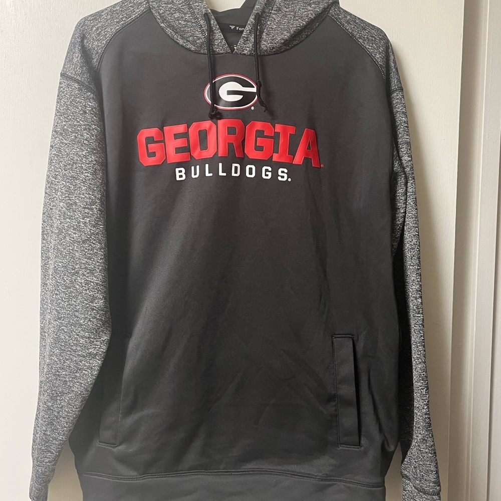 Fanatics Georgia Bulldogs Black and Gray Hoodie
